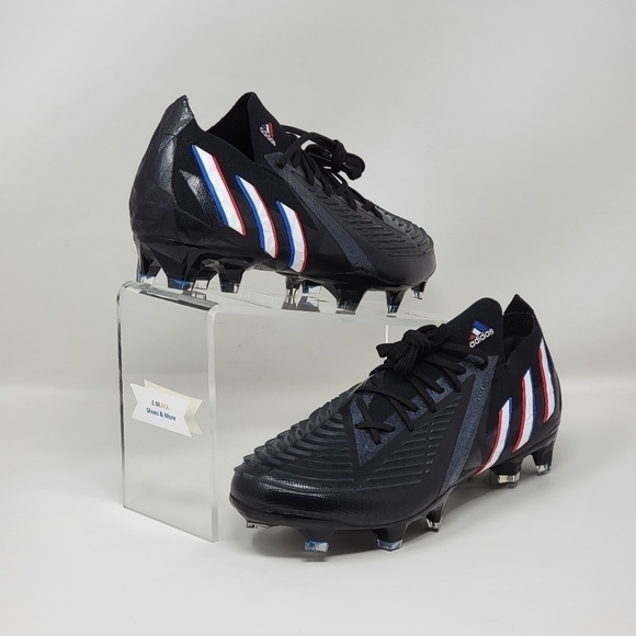 Adidas Predator Edge.1 LF Men\'s Size 4.5 Black White Soccer Cleats GV7391 New main image 7